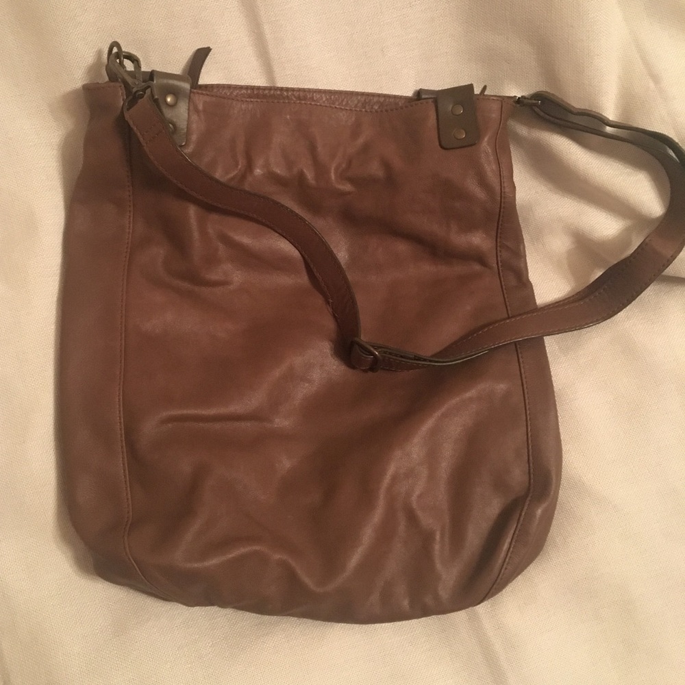 J. Jill large purse crossbody clay leather
